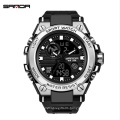 2019 New SANDA 739 Sports Men's Watches Top Brand Luxury Military Quartz Watch Men Waterproof Clock relogio masculino